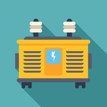 Electrical transformer generating power for energy networks vector