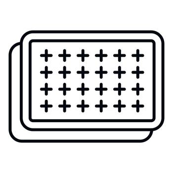 Dvi d dual link connector port output icon vector