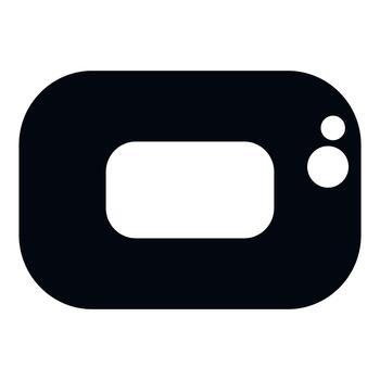 Action camera icon representing electronics technology vector