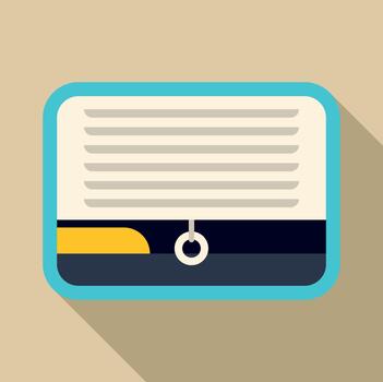 Window blinds with draw string in flat design vector