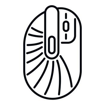 Computer mouse line icon for technology devices vector