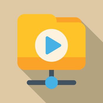 Sharing media content with a network folder vector