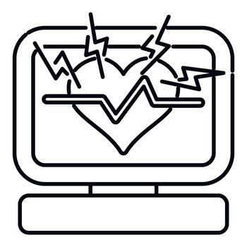 Heart monitors showing ecg and defibrillator activating pulse vector