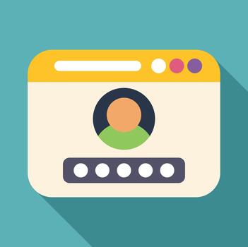 usuario iniciar sesión panel mostrando seguro contraseña puntos vector