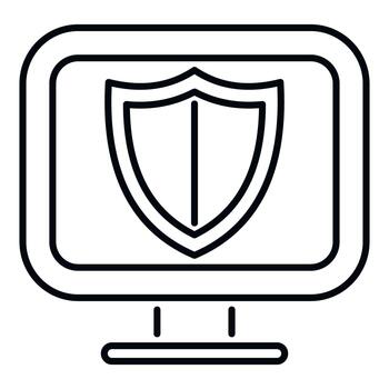 computadora monitor mostrando proteger para datos proteccion vector