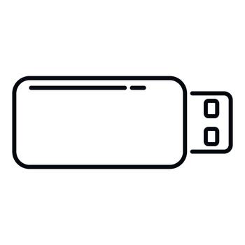 Usb drive icon representing digital data storage vector