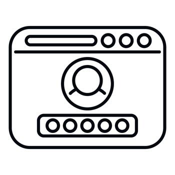 web navegador interfaz para usuario iniciar sesión y contraseña vector