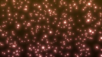 winzig funkelnd Orange und rot Punkte abstrakt Hintergrund video