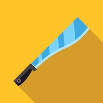 Machete icon representing sharp tool or weapon vector