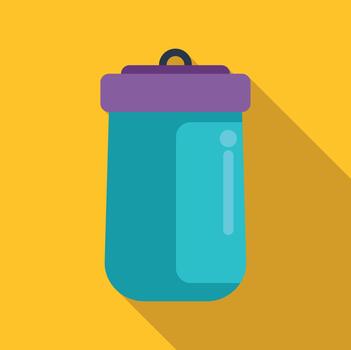 residuos compartimiento icono utilizando plano diseño estilo vector