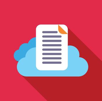 nube informática datos almacenamiento icono representando archivos vector