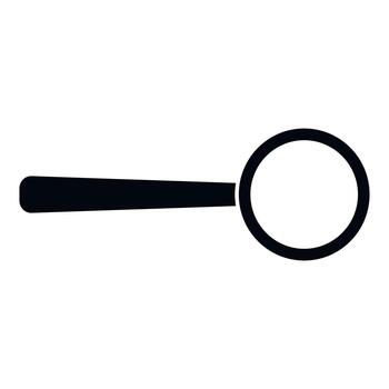 Magnifying glass icon searching for information web design vector