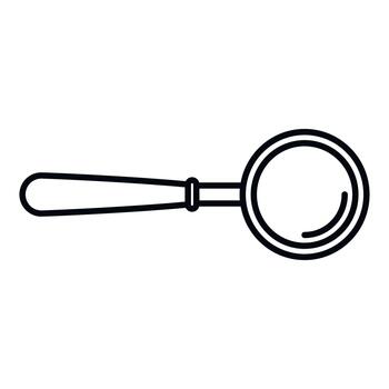 Magnifying glass icon representing search and investigation concepts vector