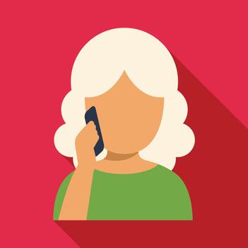 mujer haciendo teléfono llamada comunicado utilizando móvil dispositivo vector