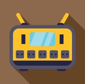 Portable radio receiver device for communicating messages vector