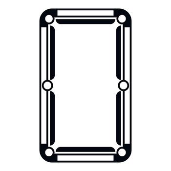 Playing billiards game on top view pool table icon vector