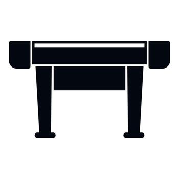 Wide format plotter printer icon illustrating digital printing technology vector