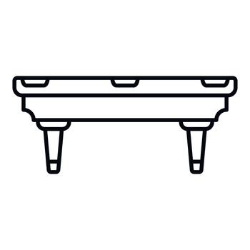 Billiard table playing game outline icon design vector