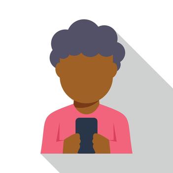 persona utilizando móvil teléfono usuario interfaz avatar vector