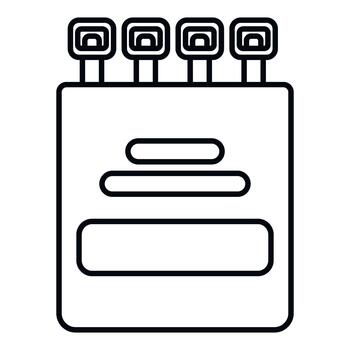 Dynamite pack icon representing danger and explosive power vector