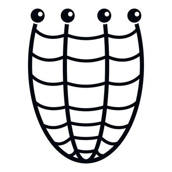 pescar red icono representando atrapar, trampa, y colección vector