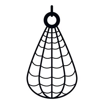 Meat netting icon for sausage or ham production vector