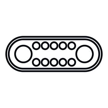 Usb c connector icon representing modern technology connection vector