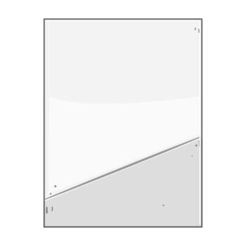 White paper sheet with folded corner creating space vector