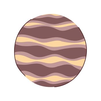 resumen circulo ornamento con ondulado raya modelo vector