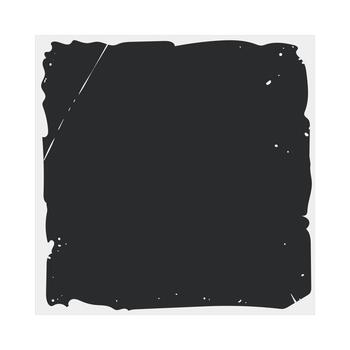 Distressed blank rectangular frame with retro grunge texture vector