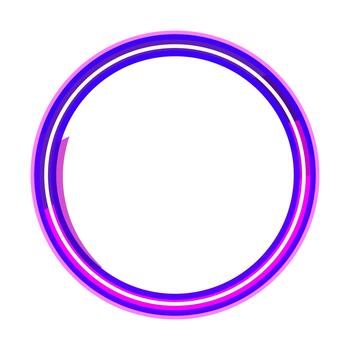 Glowing vibrant circle frame creating modern abstract background vector