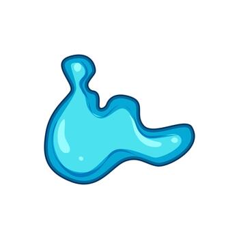 azul líquido chapoteo dibujo creando resumen gota forma vector