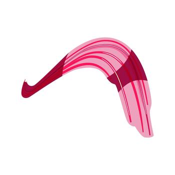 Dynamic light streak creating abstract flowing movement vector