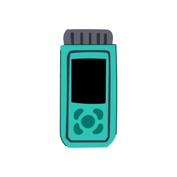 Laser distance meter icon representing precise measurement vector