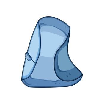 Vertical ergonomic computer mouse preventing wrist strain vector