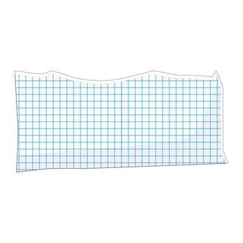 Torn graph paper sheet from a notebook with grid lines vector