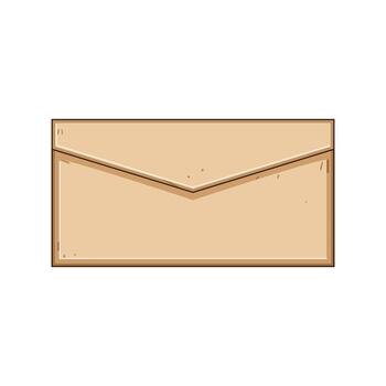 Closed envelope delivering mail message communication symbol vector