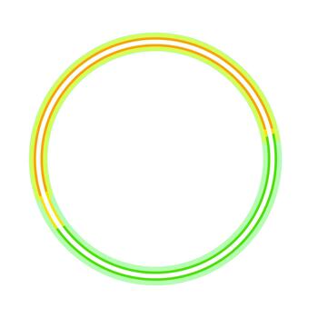 Glowing circle abstract design creating a vibrant energy path vector
