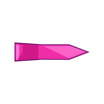 Pink sticky arrow pointing right for highlight and direction vector