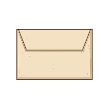 Old style closed envelope sending confidential message vector