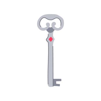 Skeleton key unlocking secrets and finding solutions concept vector