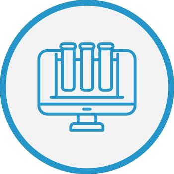 Test Tube Subtle UI Graphic Element vector