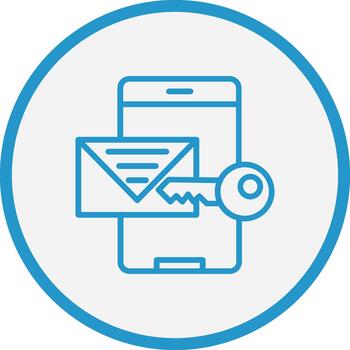 Authentication Neon UI Symbol Mark vector