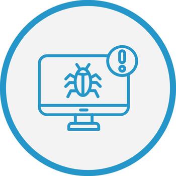 error codificado ui símbolo marca vector