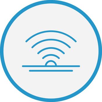 Wireless Transistor Abstract UI Visual Element vector
