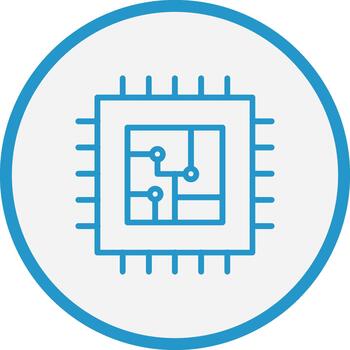 procesador plano diseño pedazo elemento vector