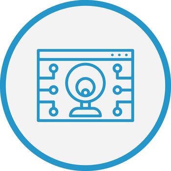 web cámara móvil aplicación ilustración icono vector