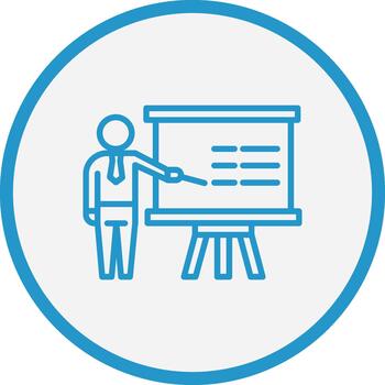 Presentation Minimal UI Element Icon vector