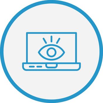 Monitoring Futuristic UI Mark Symbol vector