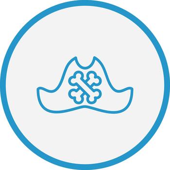 Pirate Hat Sharp Edge Visual Form vector